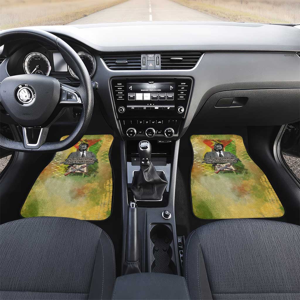 Samora Machel Car Mats Mozambique Flag Unity and Victory Quote Liberation Struggle - African Freedom Tribute - Wonder Print Shop