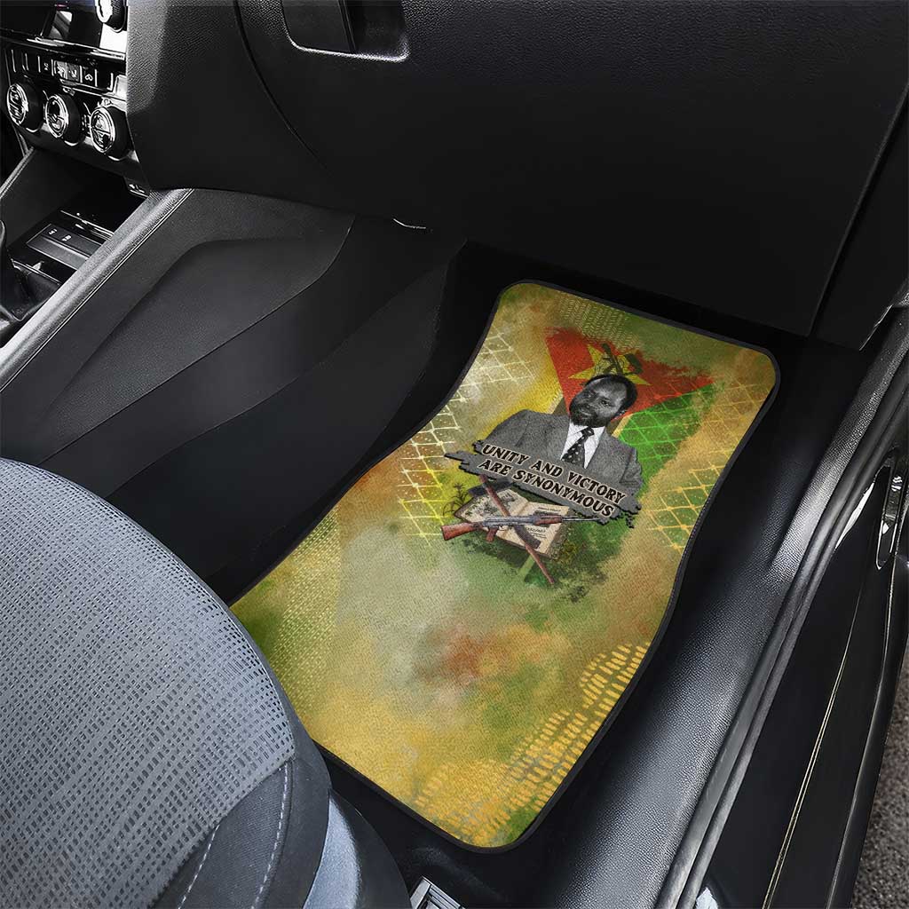 Samora Machel Car Mats Mozambique Flag Unity and Victory Quote Liberation Struggle - African Freedom Tribute - Wonder Print Shop