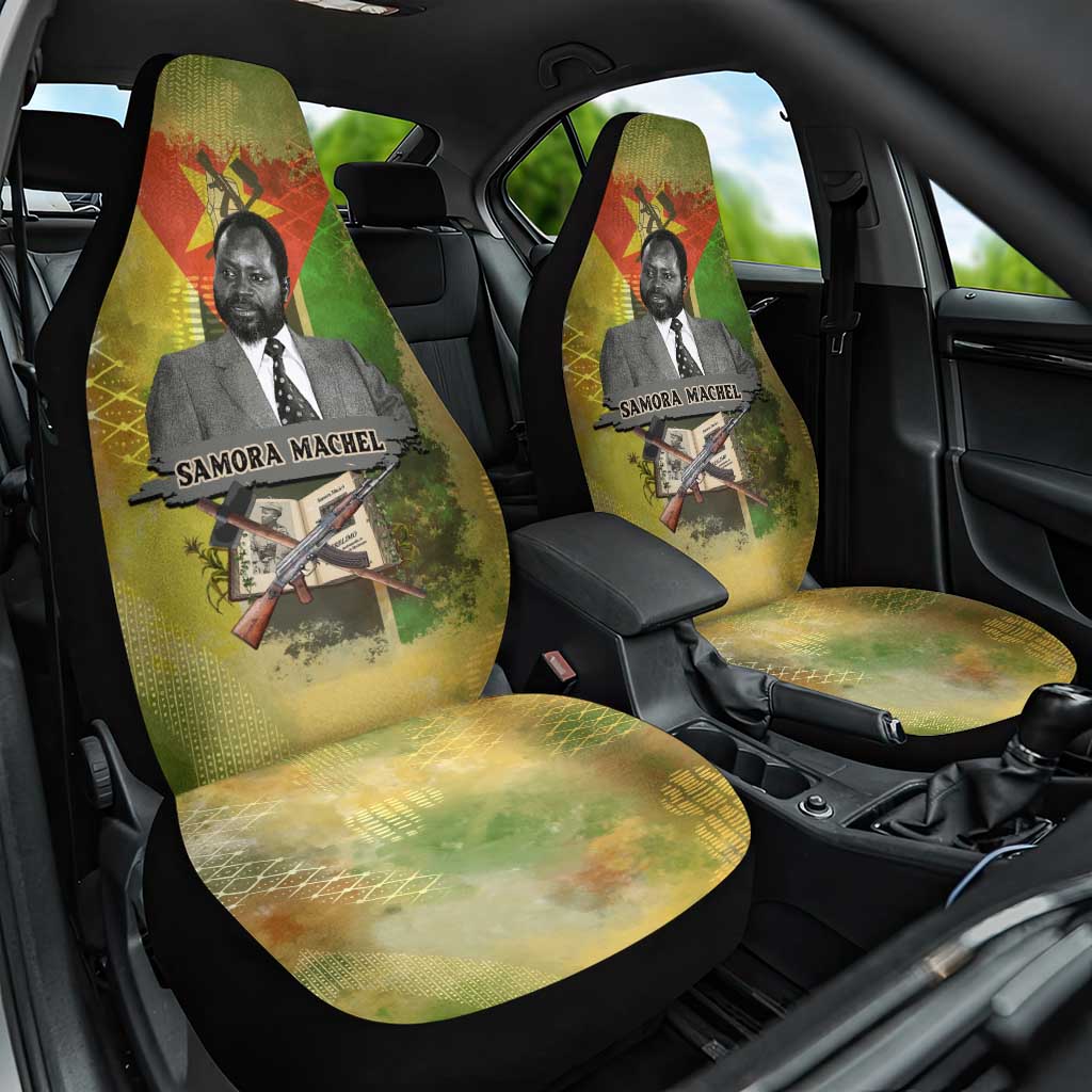 Samora Machel Car Seat Cover Mozambique Flag Unity and Victory Quote Liberation Struggle - African Freedom Tribute - Wonder Print Shop
