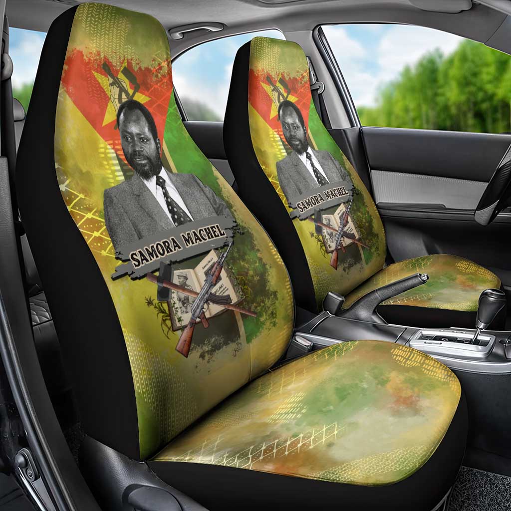 Samora Machel Car Seat Cover Mozambique Flag Unity and Victory Quote Liberation Struggle - African Freedom Tribute - Wonder Print Shop