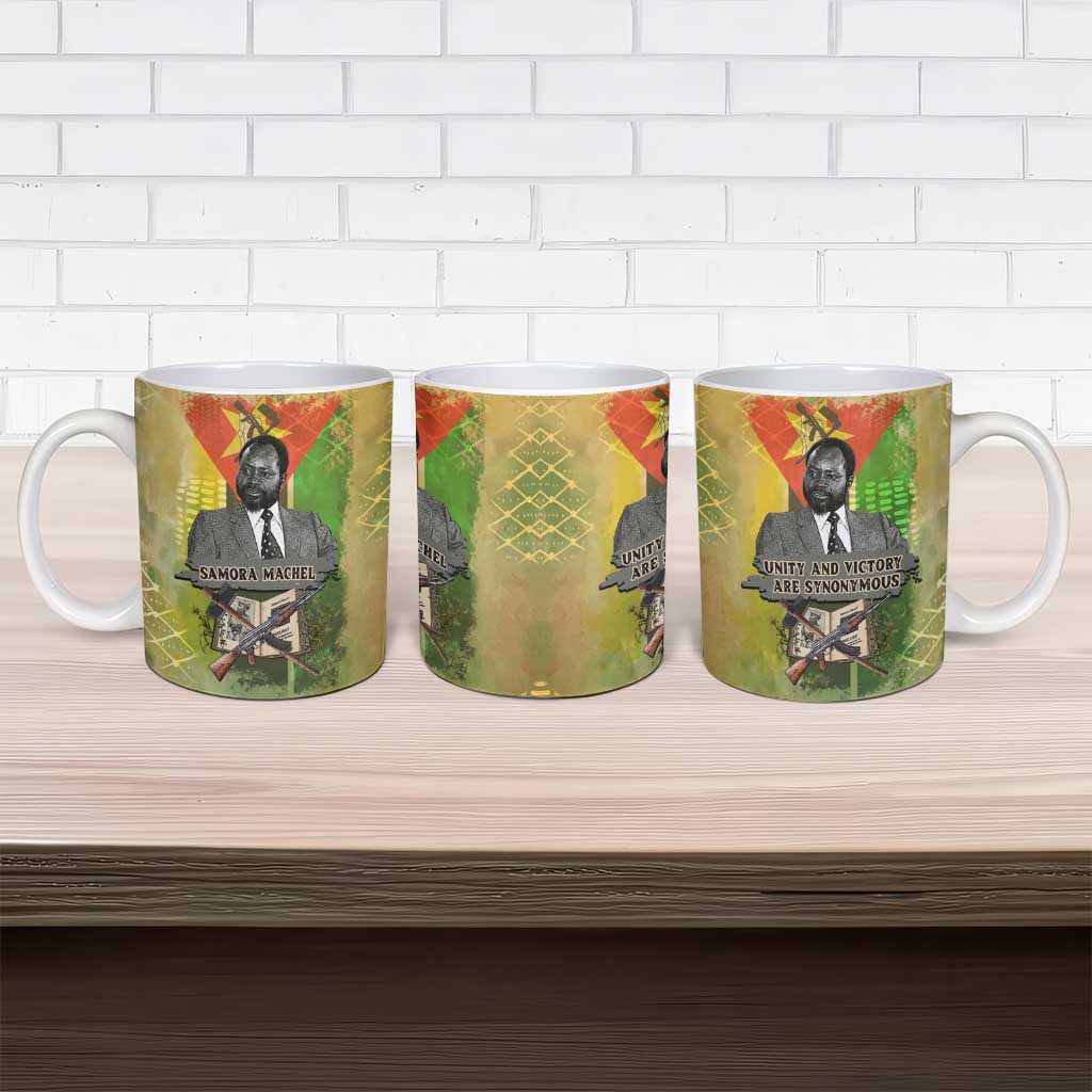 Samora Machel Ceramic Mug Mozambique Flag Unity and Victory Quote Liberation Struggle - African Freedom Tribute - Wonder Print Shop