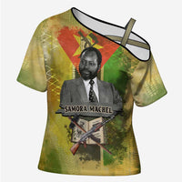 Samora Machel Cross Shoulder Shirt Mozambique Flag Unity and Victory Quote Liberation Struggle - African Freedom Tribute - Wonder Print Shop