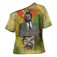 Samora Machel Cross Shoulder Shirt Mozambique Flag Unity and Victory Quote Liberation Struggle - African Freedom Tribute - Wonder Print Shop