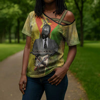 Samora Machel Cross Shoulder Shirt Mozambique Flag Unity and Victory Quote Liberation Struggle - African Freedom Tribute - Wonder Print Shop