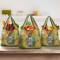 Samora Machel Grocery Bag Mozambique Flag Unity and Victory Quote Liberation Struggle - African Freedom Tribute - Wonder Print Shop
