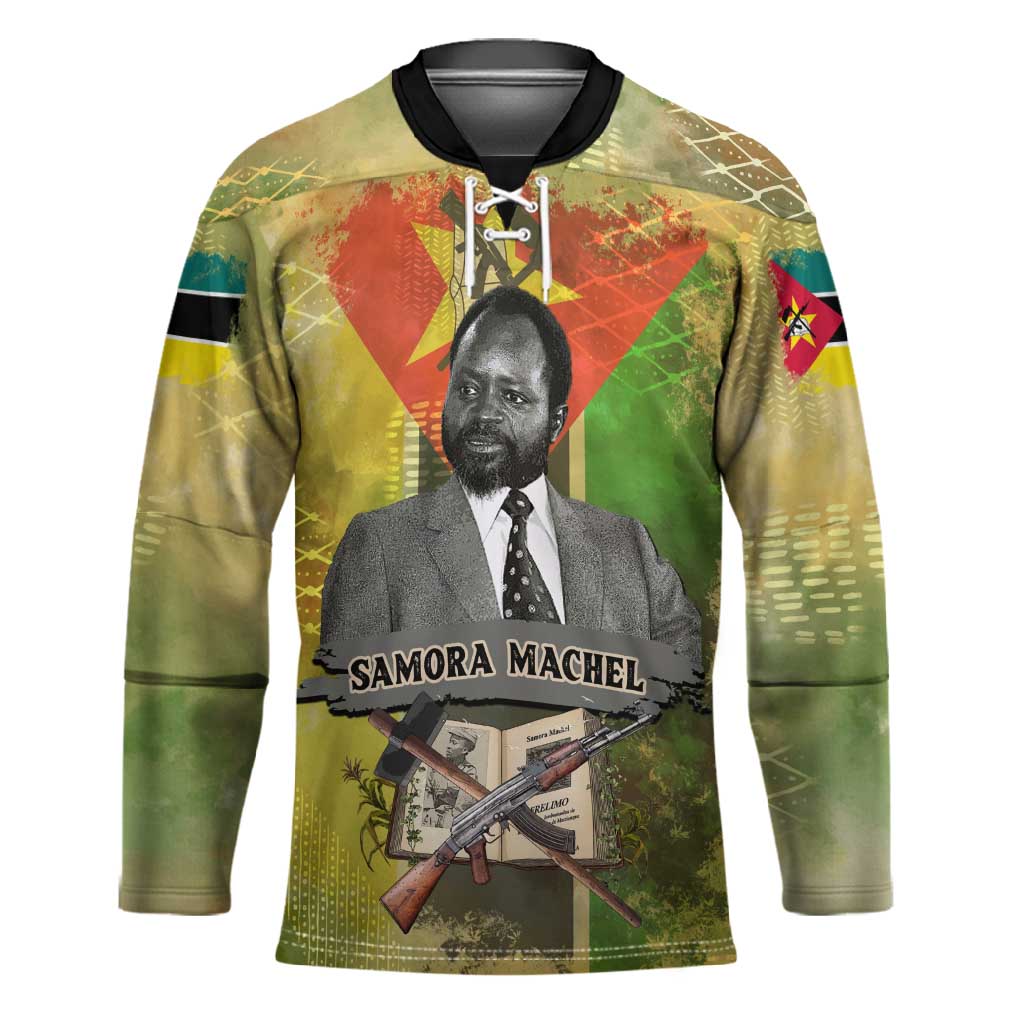 Samora Machel Hockey Jersey Mozambique Flag Unity and Victory Quote Liberation Struggle - African Freedom Tribute - Wonder Print Shop
