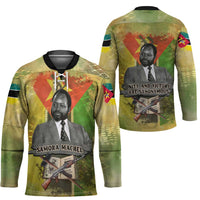 Samora Machel Hockey Jersey Mozambique Flag Unity and Victory Quote Liberation Struggle - African Freedom Tribute - Wonder Print Shop