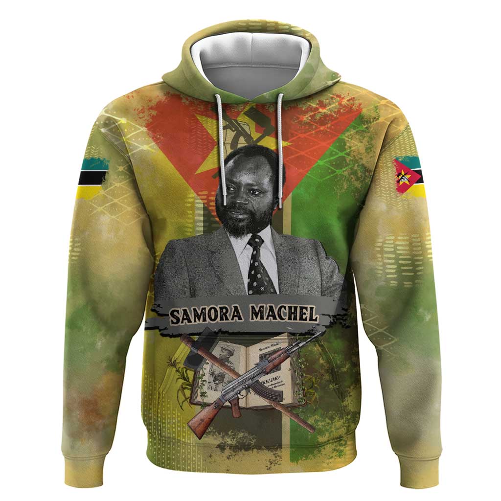 Samora Machel Hoodie Mozambique Flag Unity and Victory Quote Liberation Struggle - African Freedom Tribute - Wonder Print Shop