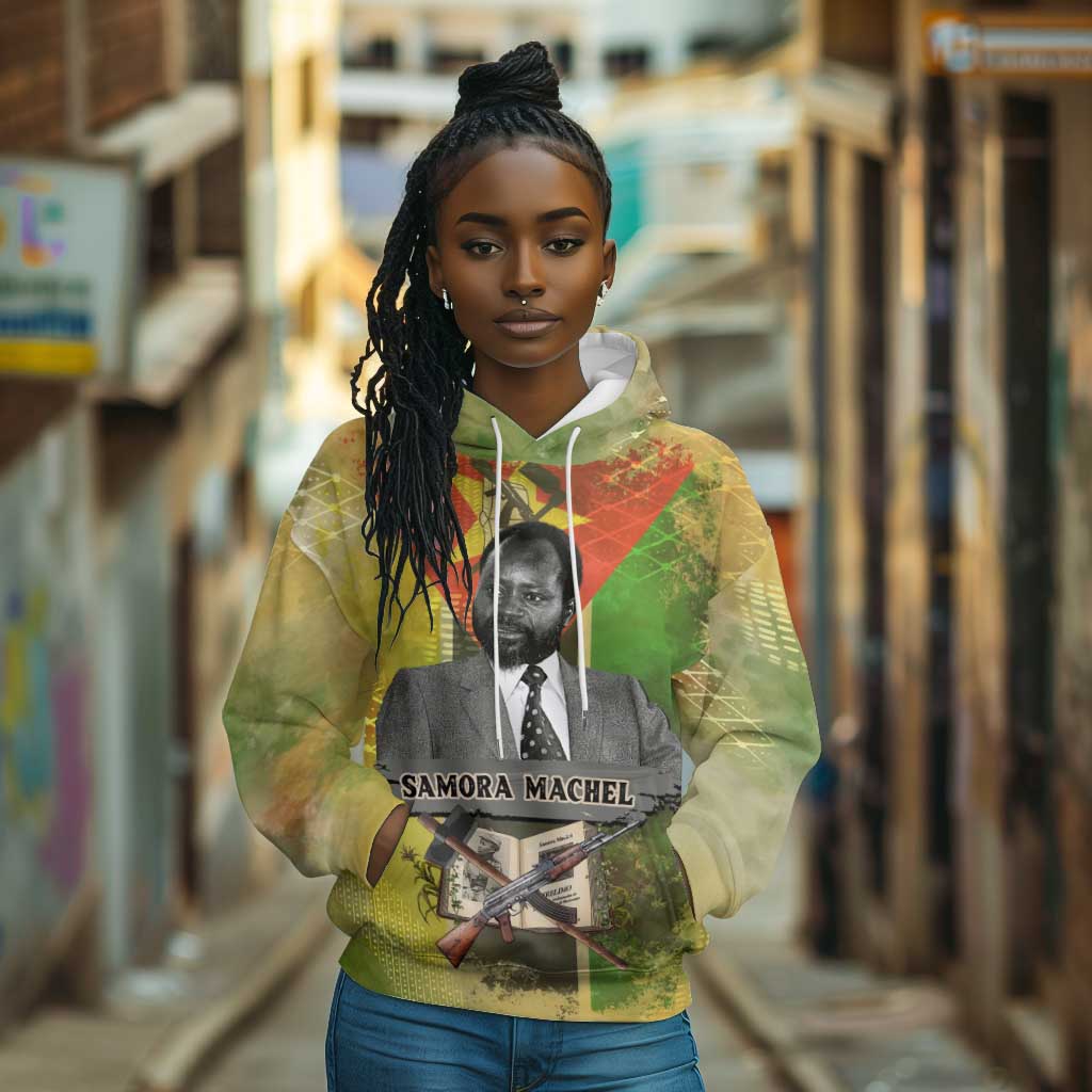 Samora Machel Hoodie Mozambique Flag Unity and Victory Quote Liberation Struggle - African Freedom Tribute - Wonder Print Shop