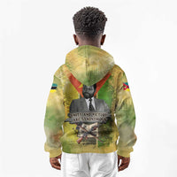 Samora Machel Kid Hoodie Mozambique Flag Unity and Victory Quote Liberation Struggle - African Freedom Tribute - Wonder Print Shop
