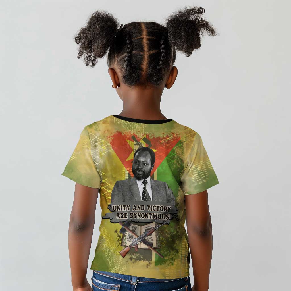Samora Machel Kid T shirt Mozambique Flag Unity and Victory Quote Liberation Struggle - African Freedom Tribute - Wonder Print Shop