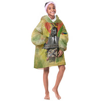 Samora Machel Kid Wearable Blanket Hoodie Mozambique Flag Unity and Victory Quote Liberation Struggle - African Freedom Tribute - Wonder Print Shop