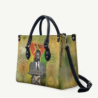 Samora Machel Leather Bag Mozambique Flag Unity and Victory Quote Liberation Struggle - African Freedom Tribute - Wonder Print Shop