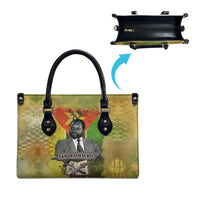 Samora Machel Leather Bag Mozambique Flag Unity and Victory Quote Liberation Struggle - African Freedom Tribute - Wonder Print Shop