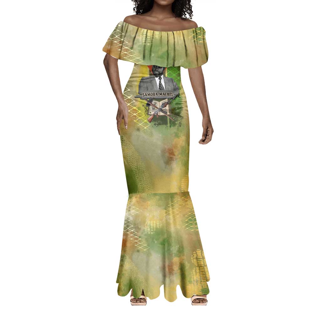 Samora Machel Mermaid Dress Mozambique Flag Unity and Victory Quote Liberation Struggle - African Freedom Tribute - Wonder Print Shop