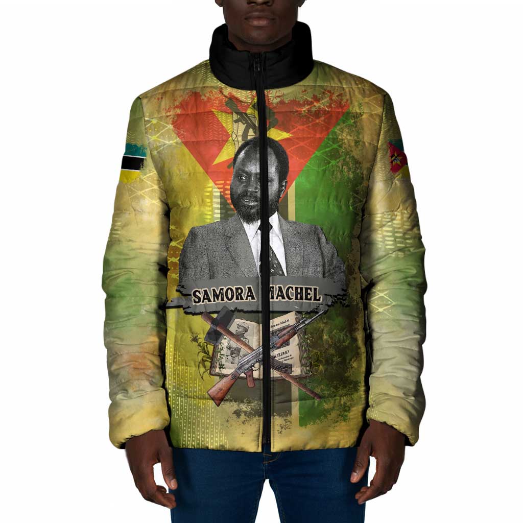 Samora Machel Padded Jacket Mozambique Flag Unity and Victory Quote Liberation Struggle - African Freedom Tribute - Wonder Print Shop