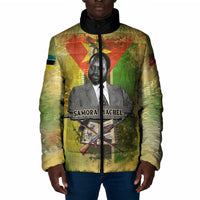 Samora Machel Padded Jacket Mozambique Flag Unity and Victory Quote Liberation Struggle - African Freedom Tribute - Wonder Print Shop