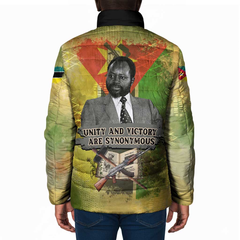 Samora Machel Padded Jacket Mozambique Flag Unity and Victory Quote Liberation Struggle - African Freedom Tribute - Wonder Print Shop