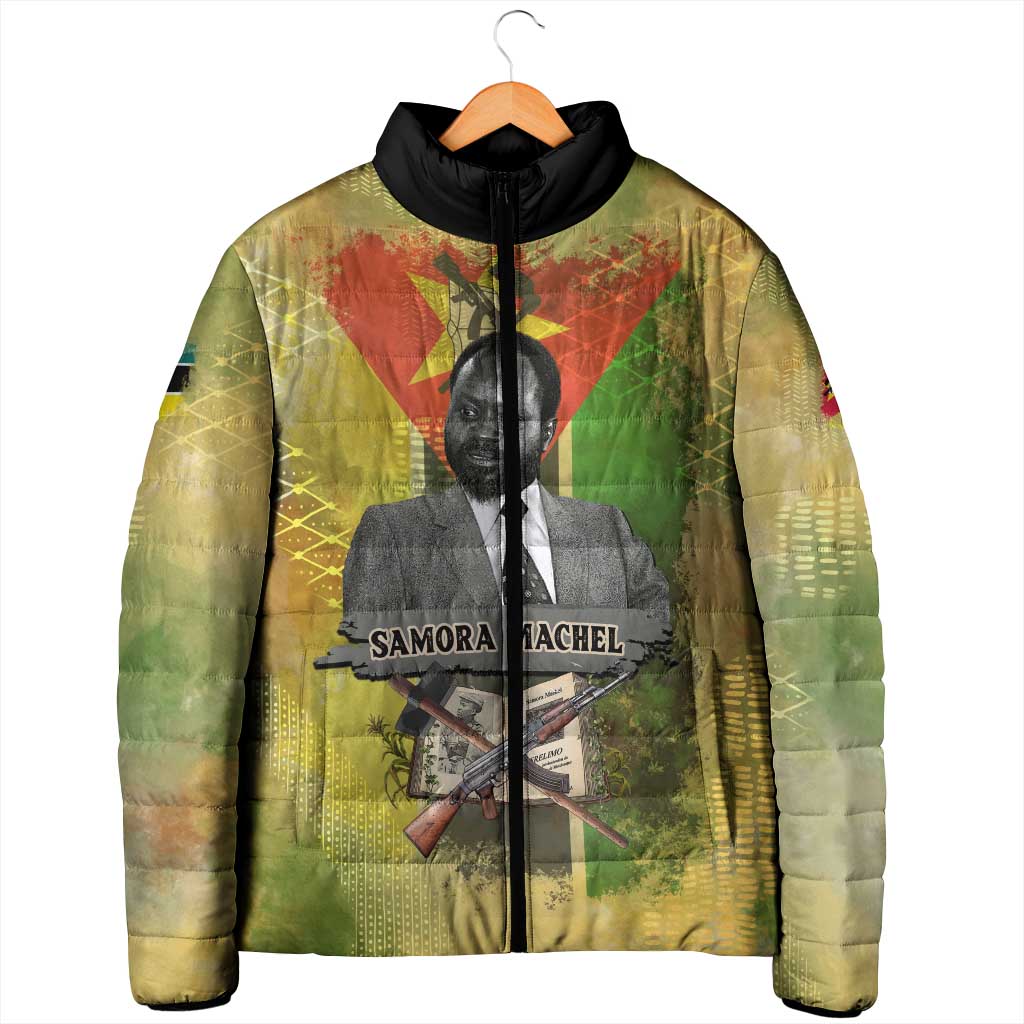Samora Machel Padded Jacket Mozambique Flag Unity and Victory Quote Liberation Struggle - African Freedom Tribute - Wonder Print Shop