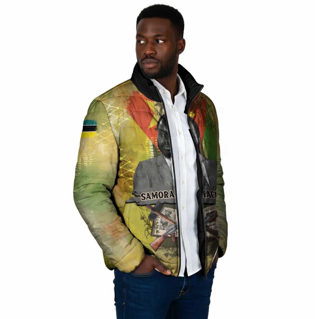 Samora Machel Padded Jacket Mozambique Flag Unity and Victory Quote Liberation Struggle - African Freedom Tribute - Wonder Print Shop