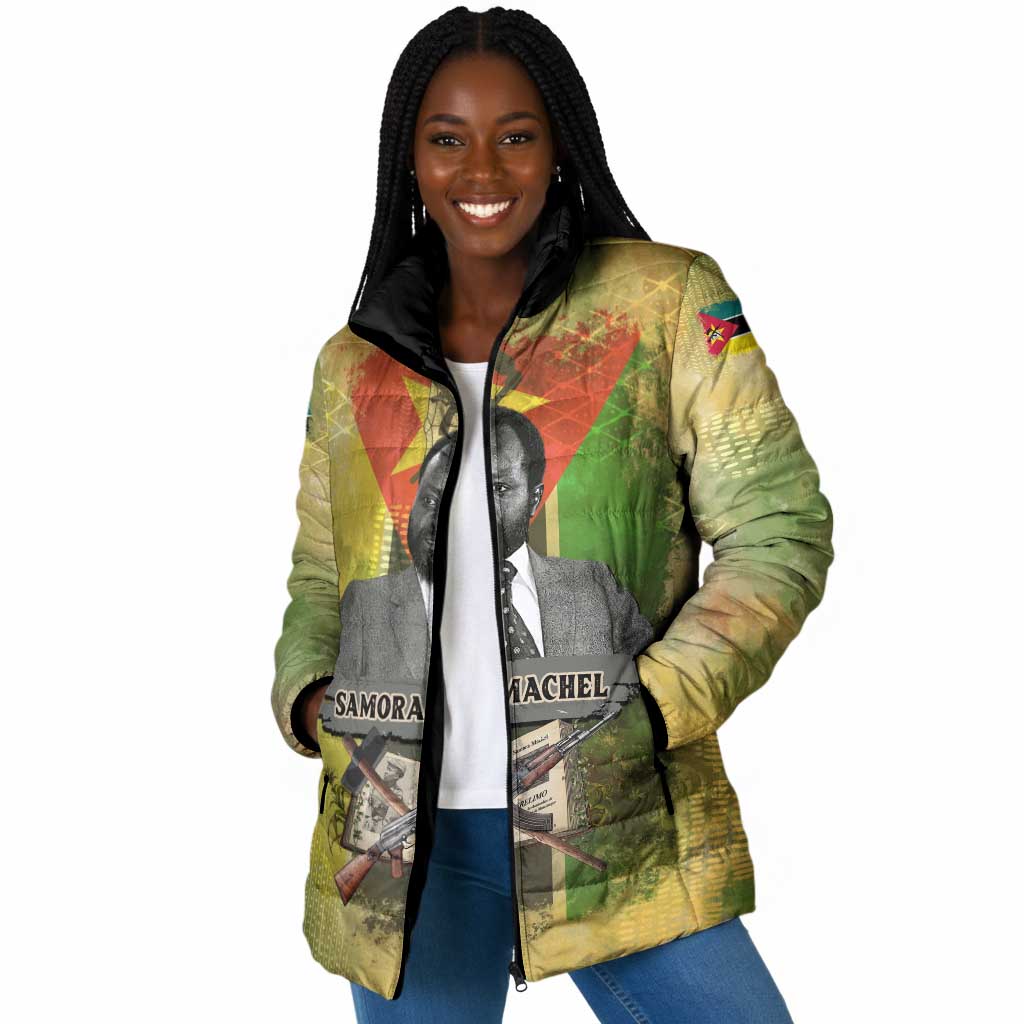 Samora Machel Padded Jacket Mozambique Flag Unity and Victory Quote Liberation Struggle - African Freedom Tribute - Wonder Print Shop