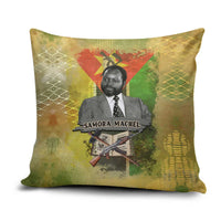 Samora Machel Pillow Cover Mozambique Flag Unity and Victory Quote Liberation Struggle - African Freedom Tribute - Wonder Print Shop