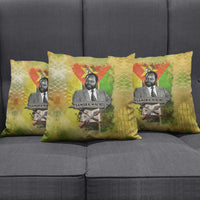 Samora Machel Pillow Cover Mozambique Flag Unity and Victory Quote Liberation Struggle - African Freedom Tribute - Wonder Print Shop