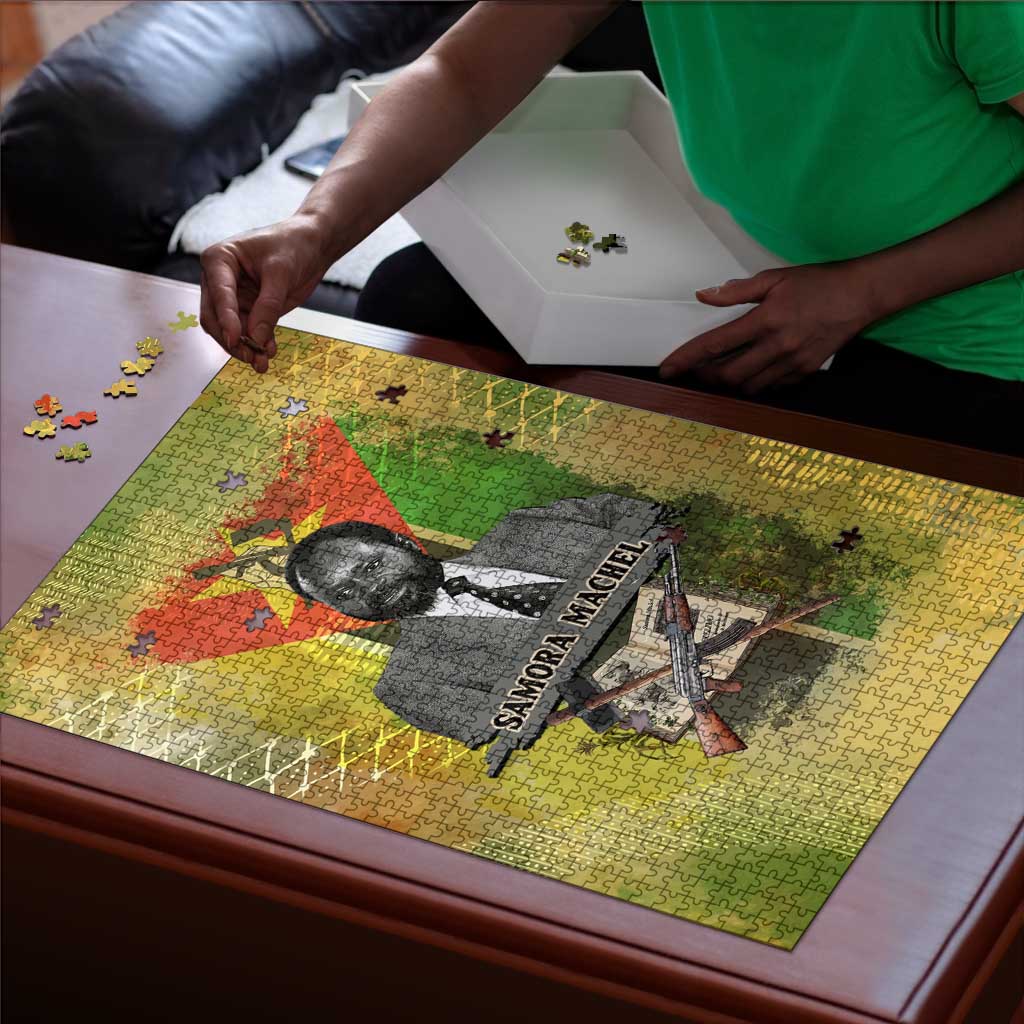 Samora Machel Puzzle Mozambique Flag Unity and Victory Quote Liberation Struggle - African Freedom Tribute - Wonder Print Shop