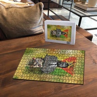 Samora Machel Puzzle Mozambique Flag Unity and Victory Quote Liberation Struggle - African Freedom Tribute - Wonder Print Shop