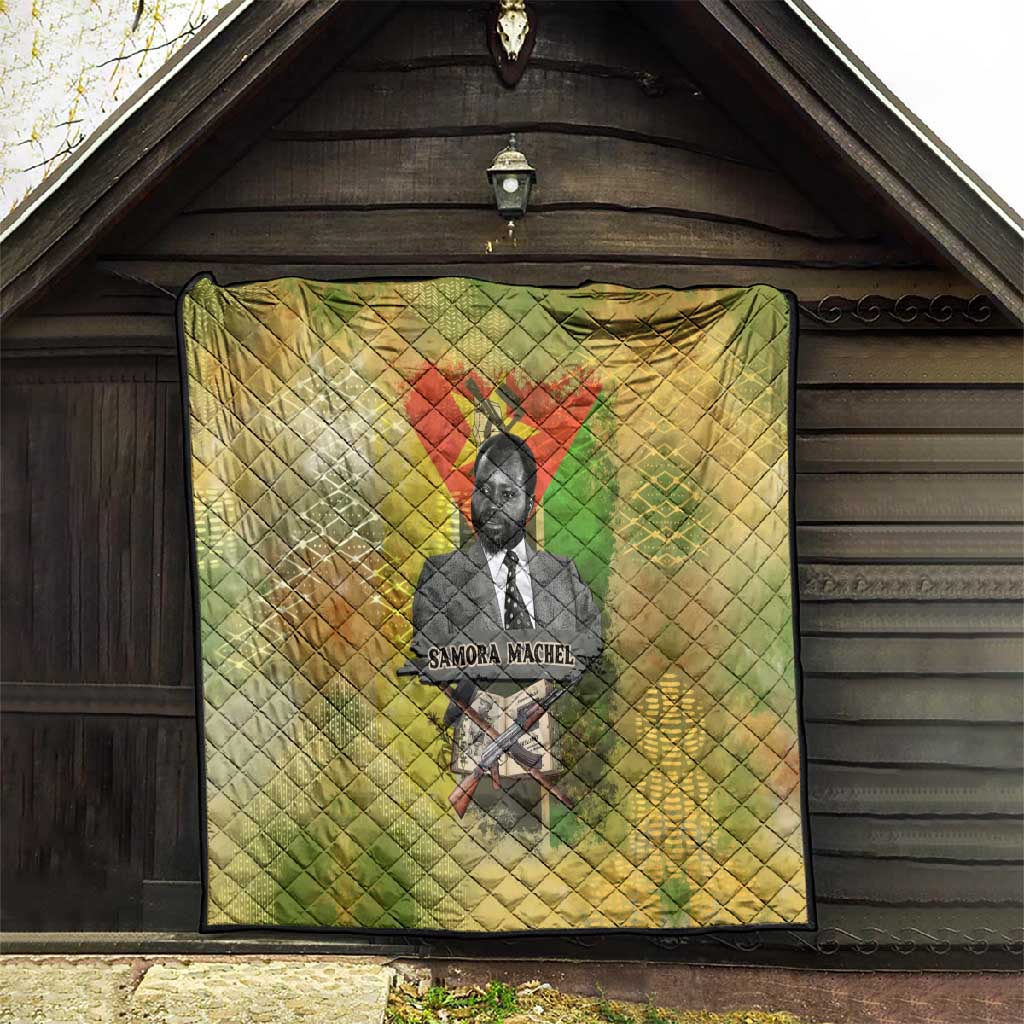 Samora Machel Quilt Mozambique Flag Unity and Victory Quote Liberation Struggle - African Freedom Tribute - Wonder Print Shop