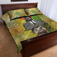 Samora Machel Quilt Bed Set Mozambique Flag Unity and Victory Quote Liberation Struggle - African Freedom Tribute - Wonder Print Shop