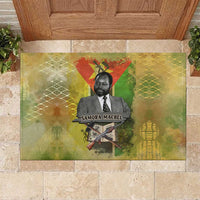 Samora Machel Rubber Doormat Mozambique Flag Unity and Victory Quote Liberation Struggle - African Freedom Tribute - Wonder Print Shop