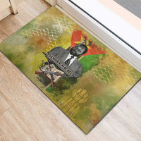 Samora Machel Rubber Doormat Mozambique Flag Unity and Victory Quote Liberation Struggle - African Freedom Tribute - Wonder Print Shop