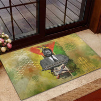 Samora Machel Rubber Doormat Mozambique Flag Unity and Victory Quote Liberation Struggle - African Freedom Tribute - Wonder Print Shop