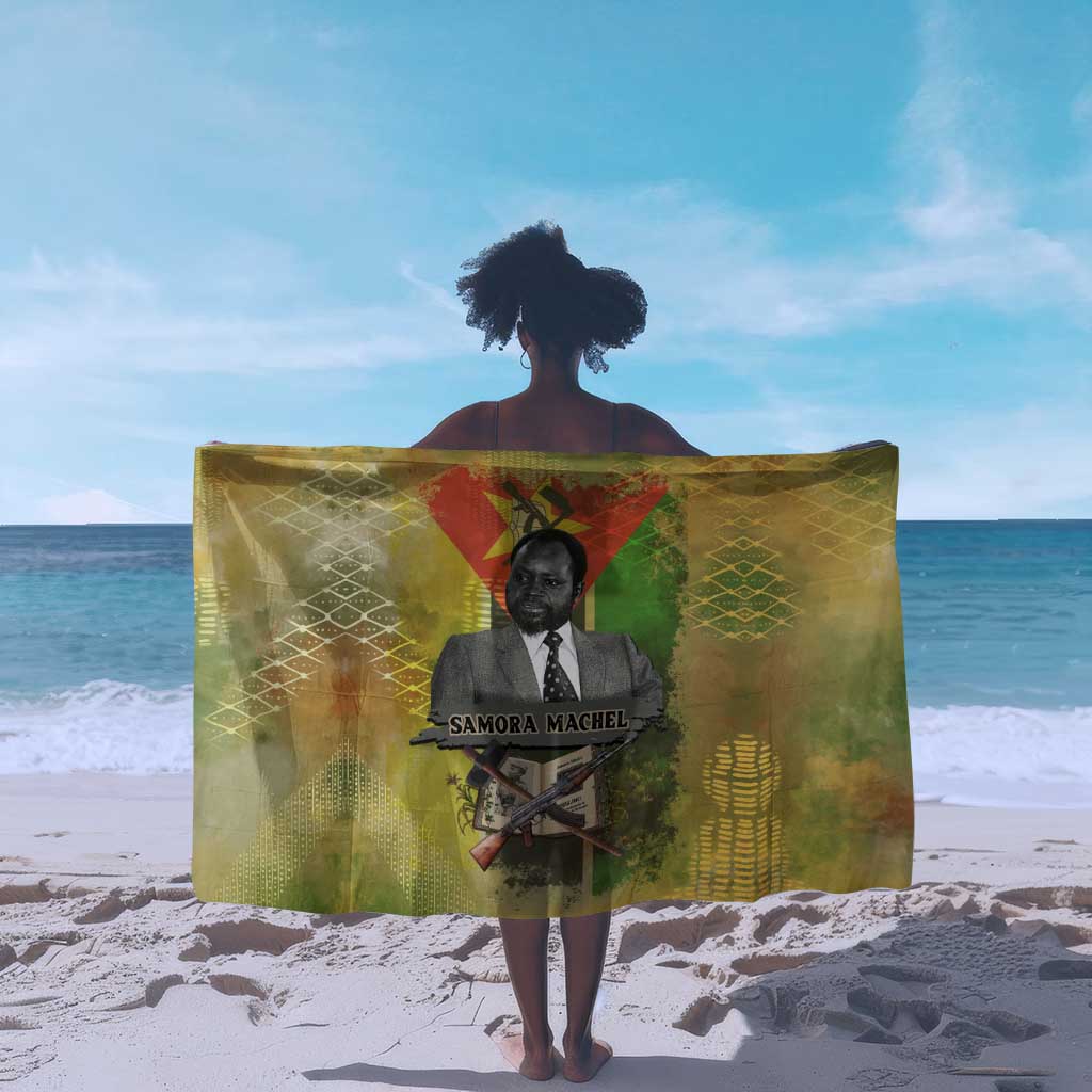 Samora Machel Sarong Mozambique Flag Unity and Victory Quote Liberation Struggle - African Freedom Tribute - Wonder Print Shop
