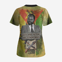 Samora Machel Scrub Top Mozambique Flag Unity and Victory Quote Liberation Struggle - African Freedom Tribute - Wonder Print Shop