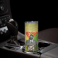 Samora Machel Skinny Tumbler Mozambique Flag Unity and Victory Quote Liberation Struggle - African Freedom Tribute - Wonder Print Shop