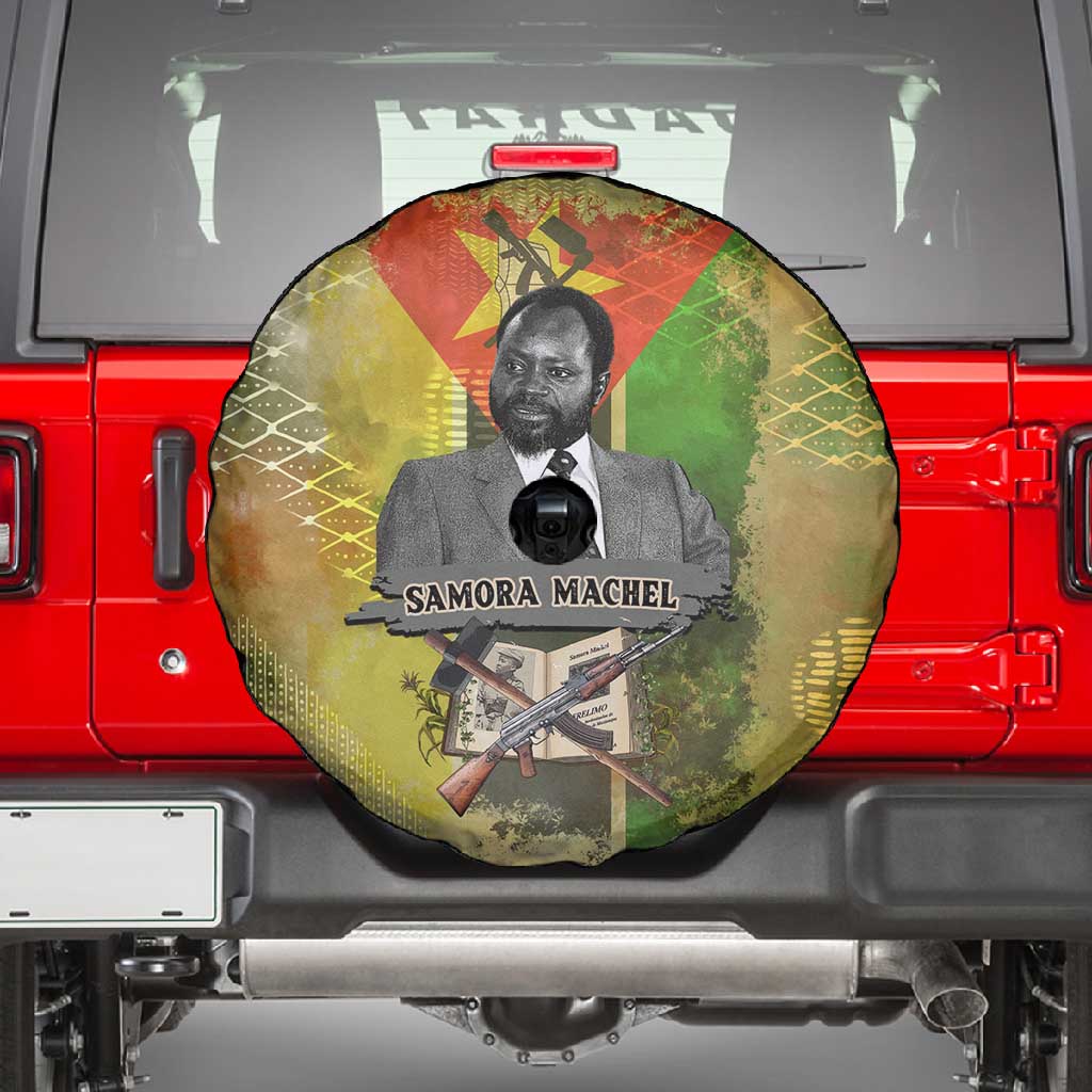 Samora Machel Spare Tire Cover Mozambique Flag Unity and Victory Quote Liberation Struggle - African Freedom Tribute - Wonder Print Shop