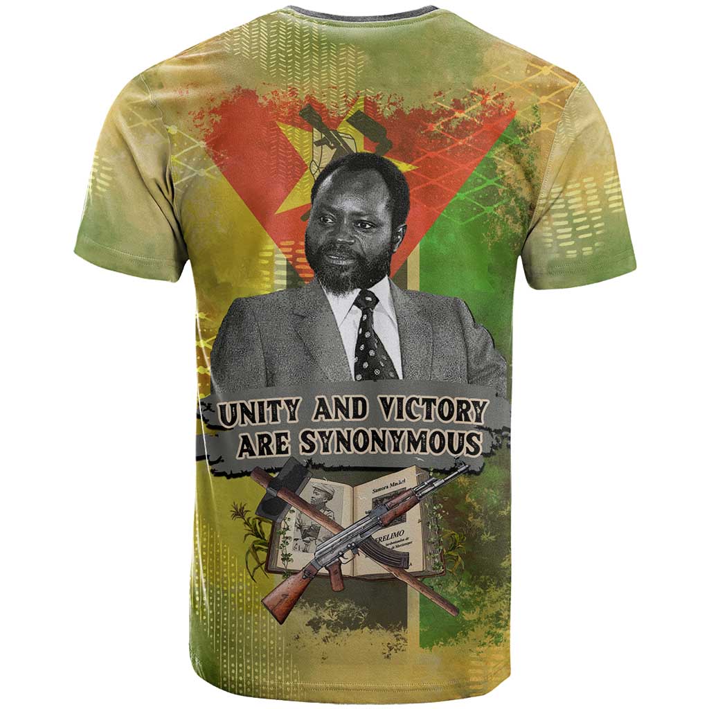 Samora Machel T shirt Mozambique Flag Unity and Victory Quote Liberation Struggle - African Freedom Tribute - Wonder Print Shop