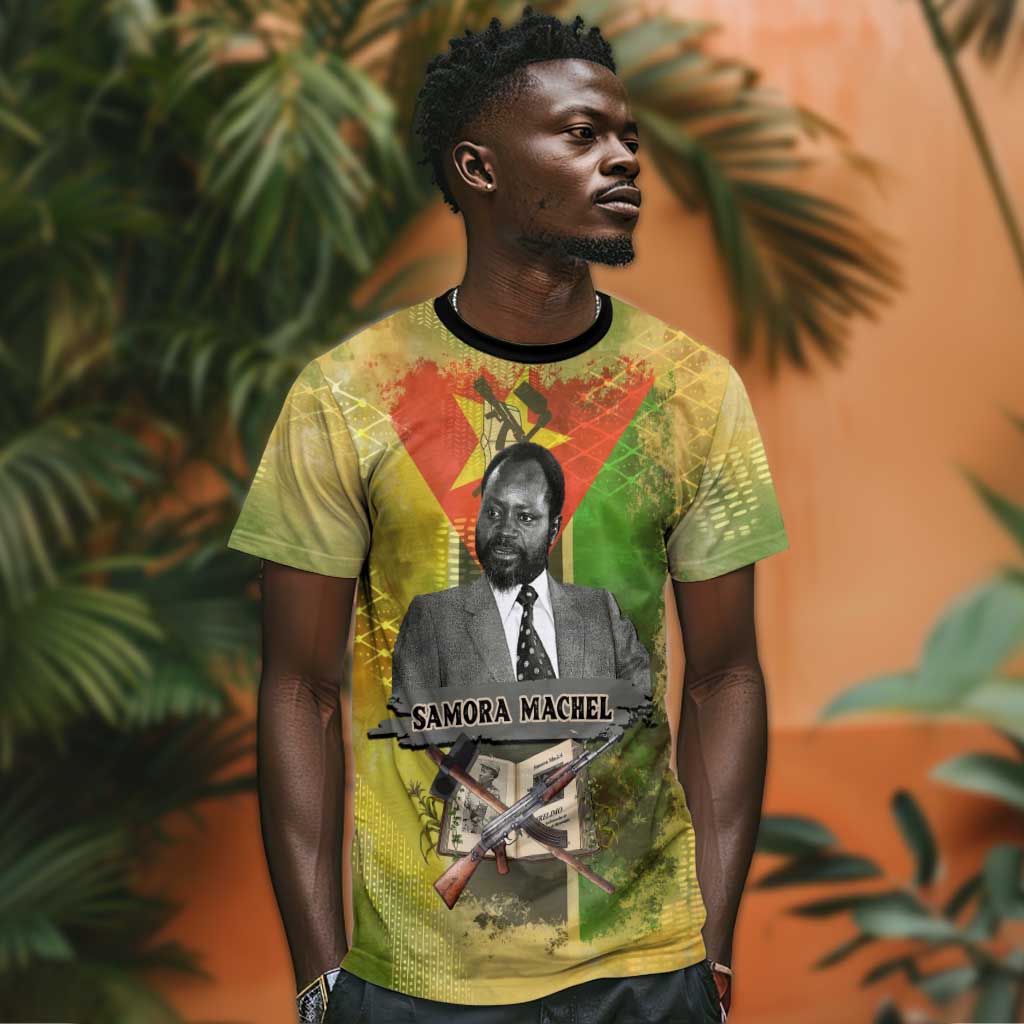Samora Machel T shirt Mozambique Flag Unity and Victory Quote Liberation Struggle - African Freedom Tribute - Wonder Print Shop