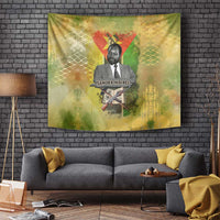 Samora Machel Tapestry Mozambique Flag Unity and Victory Quote Liberation Struggle - African Freedom Tribute - Wonder Print Shop