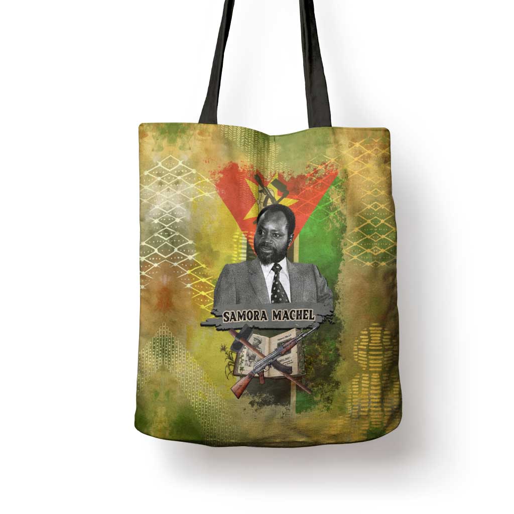 Samora Machel Tote Bag Mozambique Flag Unity and Victory Quote Liberation Struggle - African Freedom Tribute - Wonder Print Shop