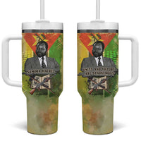 Samora Machel Tumbler With Handle Mozambique Flag Unity and Victory Quote Liberation Struggle - African Freedom Tribute - Wonder Print Shop