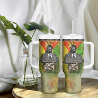Samora Machel Tumbler With Handle Mozambique Flag Unity and Victory Quote Liberation Struggle - African Freedom Tribute - Wonder Print Shop