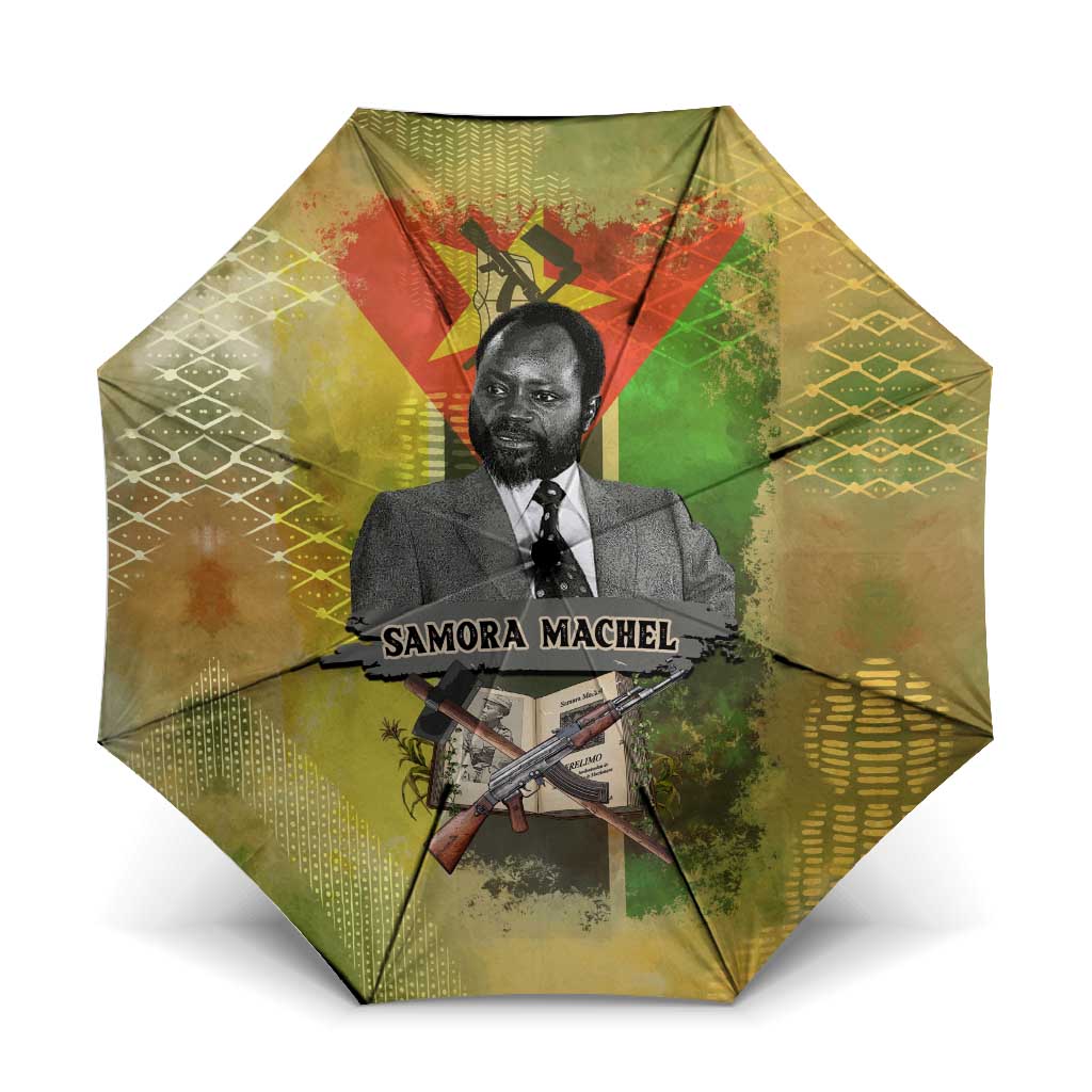 Samora Machel Umbrella Mozambique Flag Unity and Victory Quote Liberation Struggle - African Freedom Tribute - Wonder Print Shop