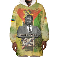 Samora Machel Wearable Blanket Hoodie Mozambique Flag Unity and Victory Quote Liberation Struggle - African Freedom Tribute - Wonder Print Shop
