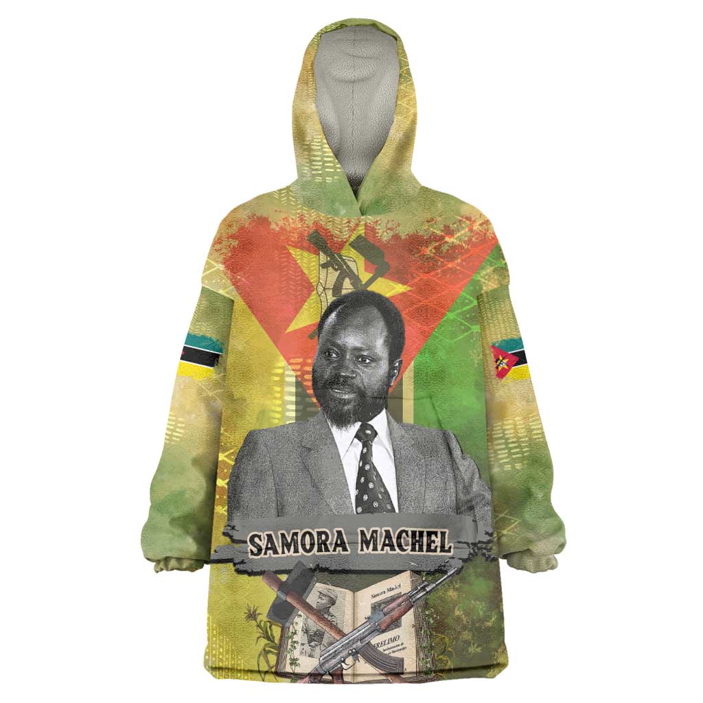 Samora Machel Wearable Blanket Hoodie Mozambique Flag Unity and Victory Quote Liberation Struggle - African Freedom Tribute - Wonder Print Shop