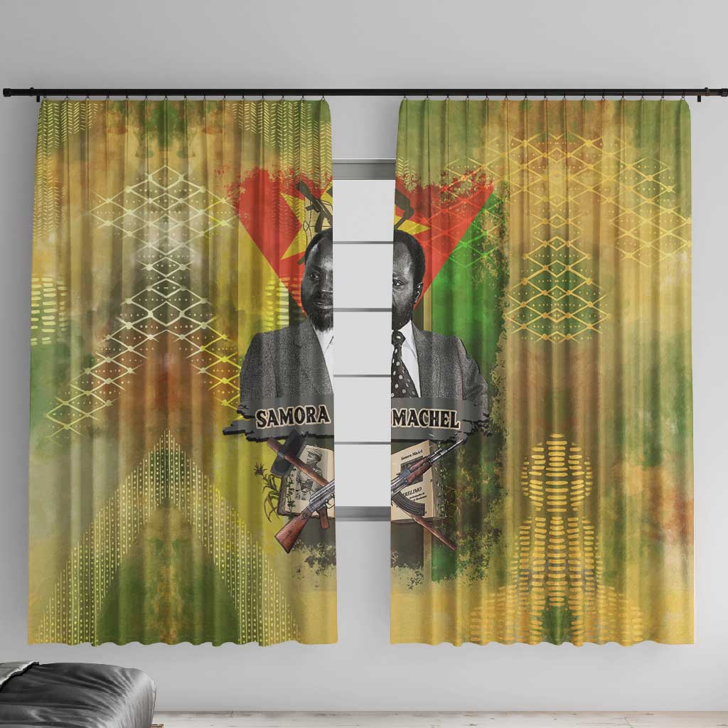 Samora Machel Window Curtain Mozambique Flag Unity and Victory Quote Liberation Struggle - African Freedom Tribute - Wonder Print Shop