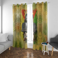 Samora Machel Window Curtain Mozambique Flag Unity and Victory Quote Liberation Struggle - African Freedom Tribute - Wonder Print Shop