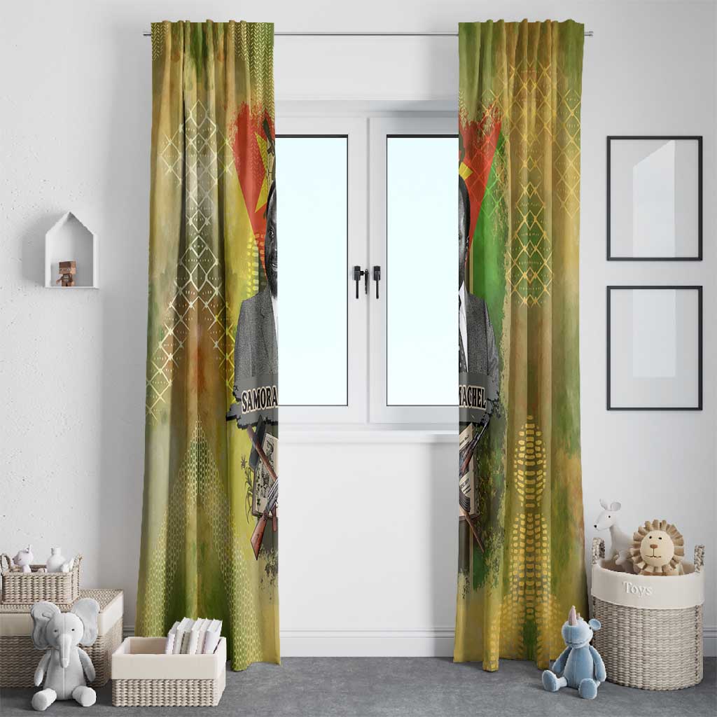 Samora Machel Window Curtain Mozambique Flag Unity and Victory Quote Liberation Struggle - African Freedom Tribute - Wonder Print Shop